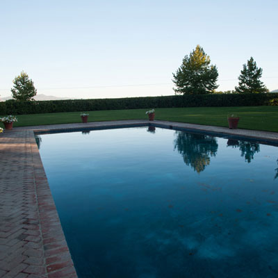 Beaulieu Garden: Swimming pool adjacent to the Arbor
